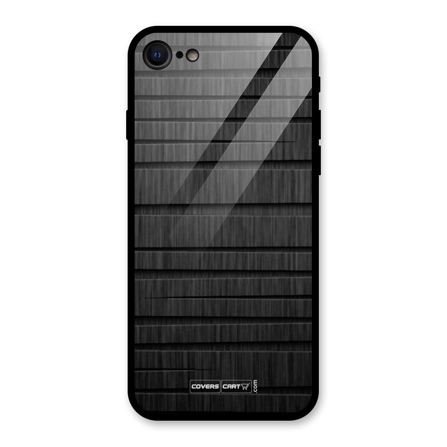 Black Abstract Glass Back Case for iPhone 7