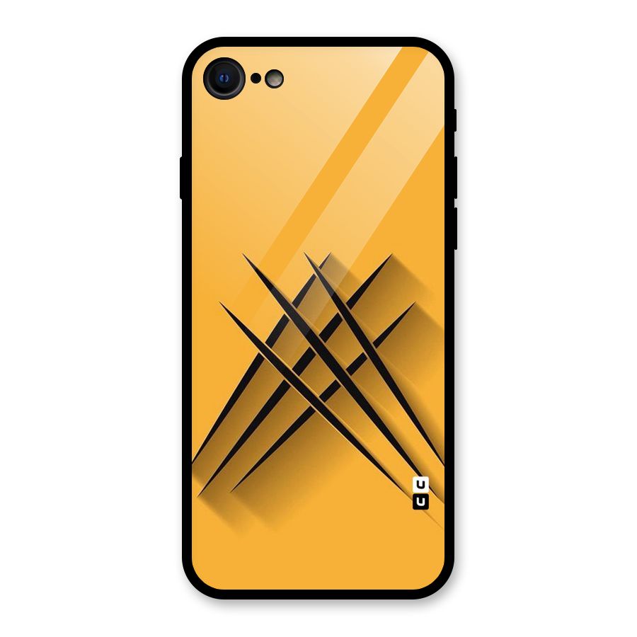 Black Paws Glass Back Case for iPhone 7