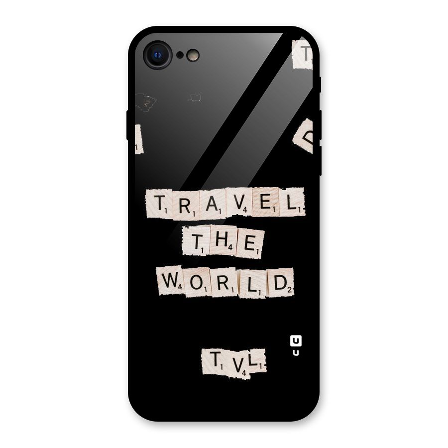 Blocks Travel Glass Back Case for iPhone 7