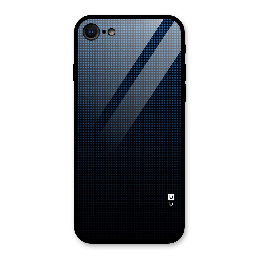 Blue Dots Shades Glass Back Case for iPhone 7