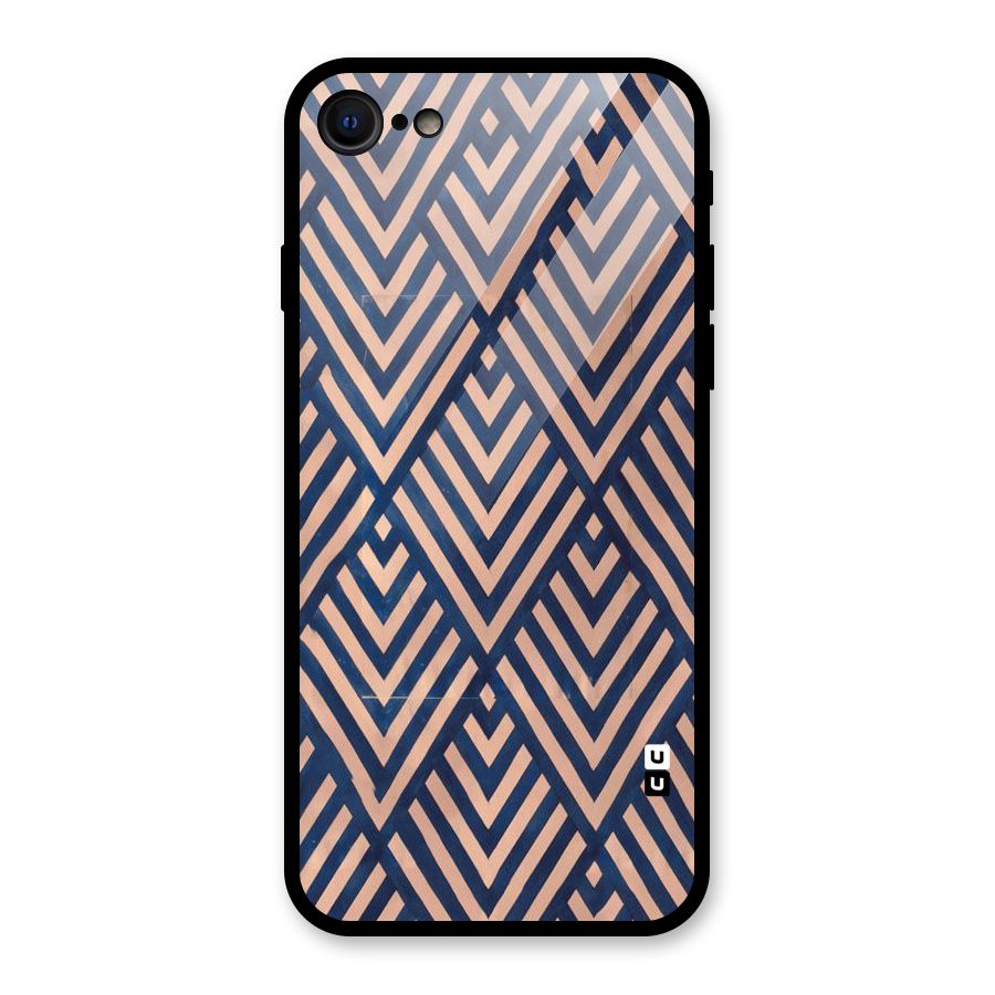 Blue Peach Glass Back Case for iPhone 7
