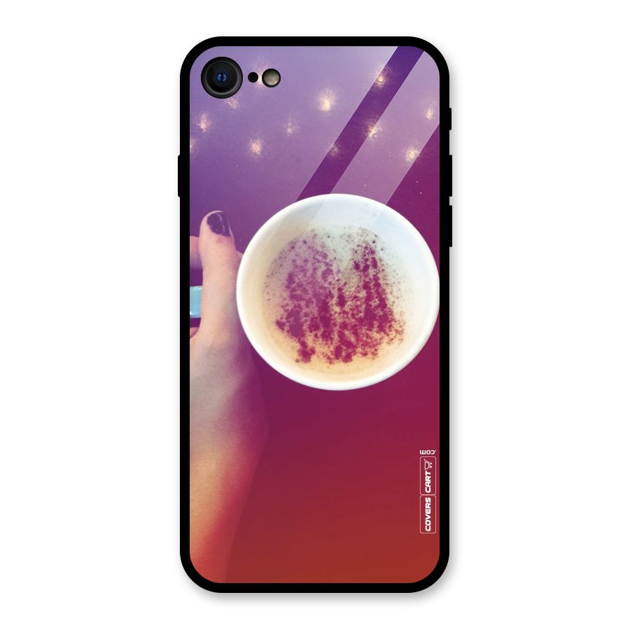 Bokeh Coffee Mug Glass Back Case for iPhone 7
