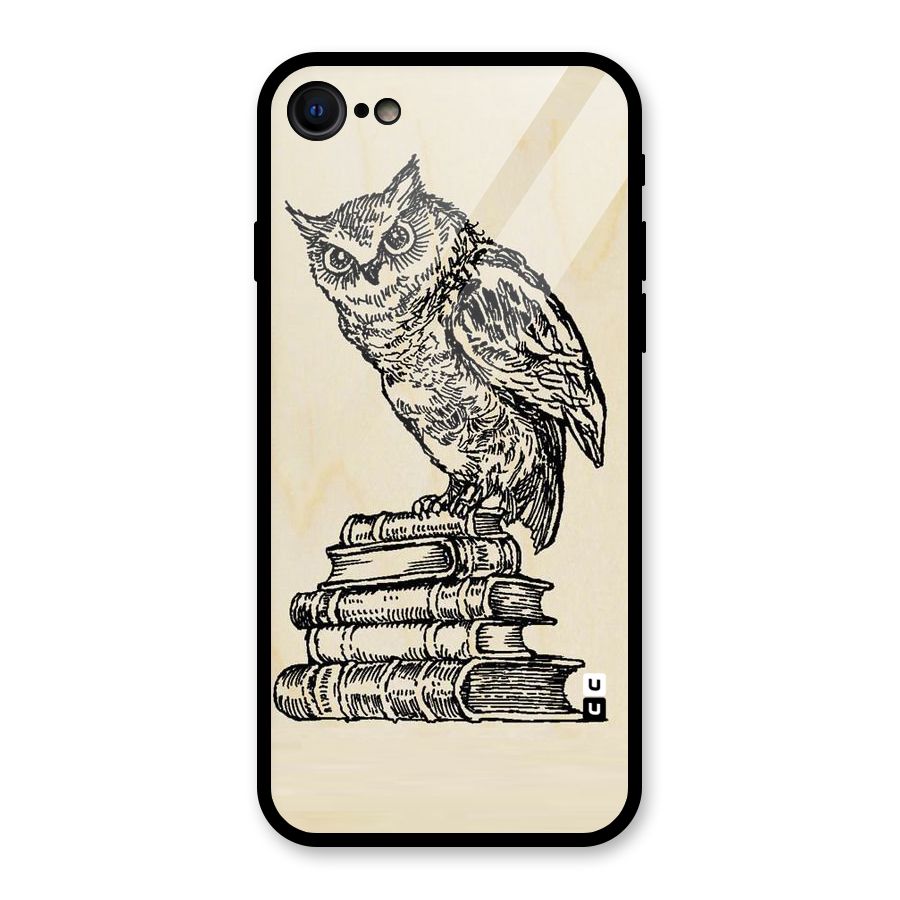 Book Owl Glass Back Case for iPhone 7
