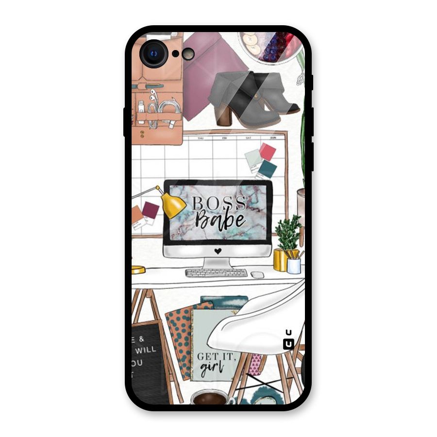 Boss Babe Glass Back Case for iPhone 7