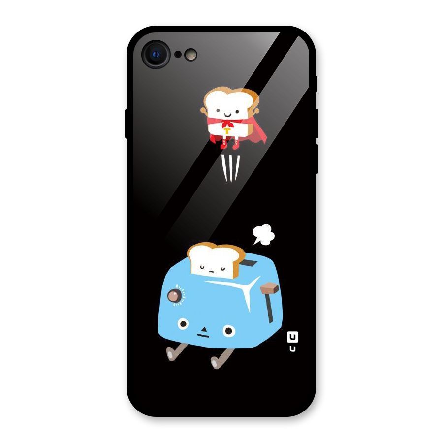 Bread Toast Glass Back Case for iPhone 7