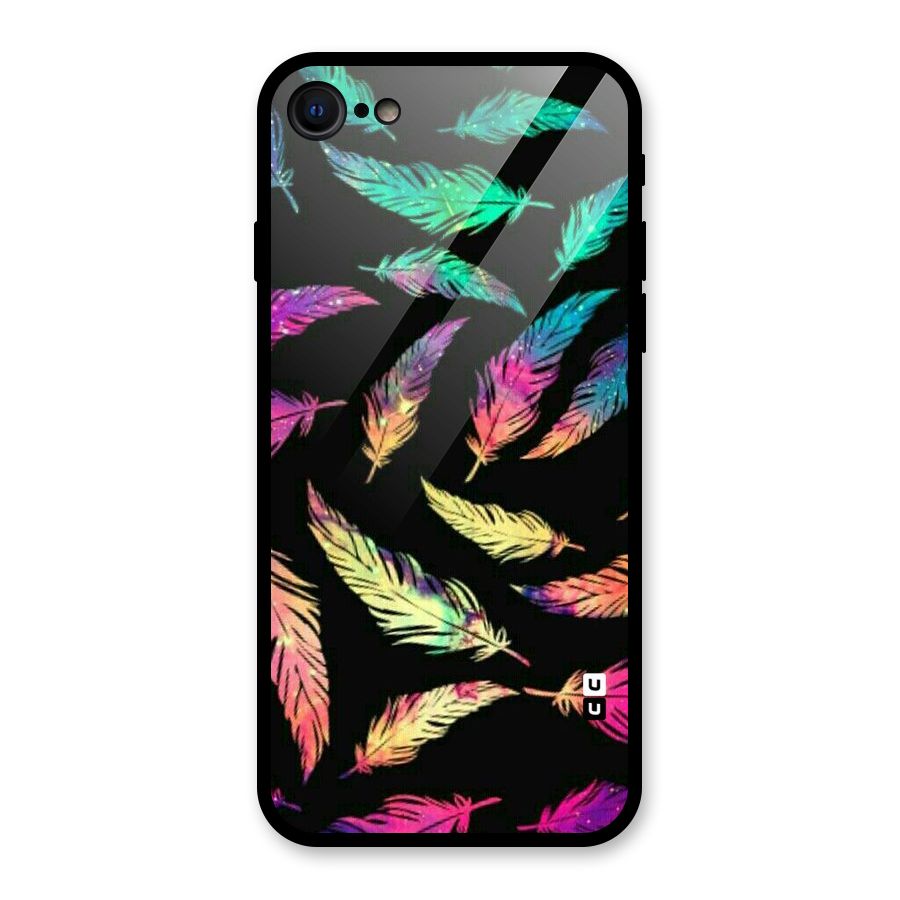 Bright Feathers Glass Back Case for iPhone 7