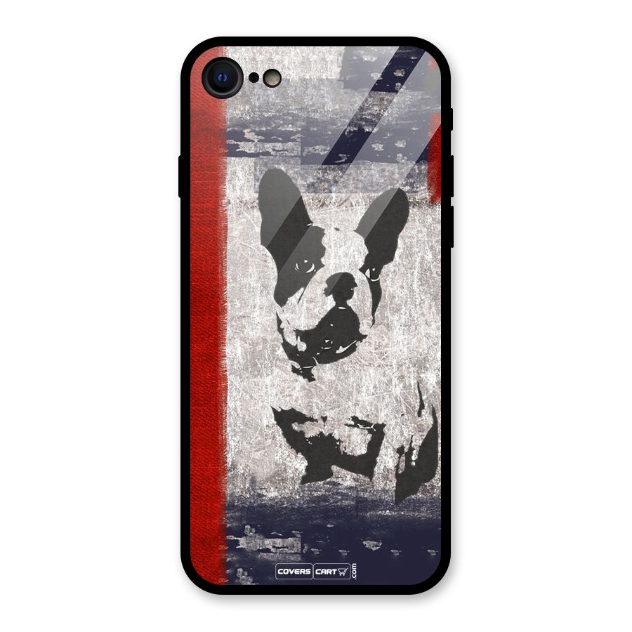 Bull Dog Glass Back Case for iPhone 7