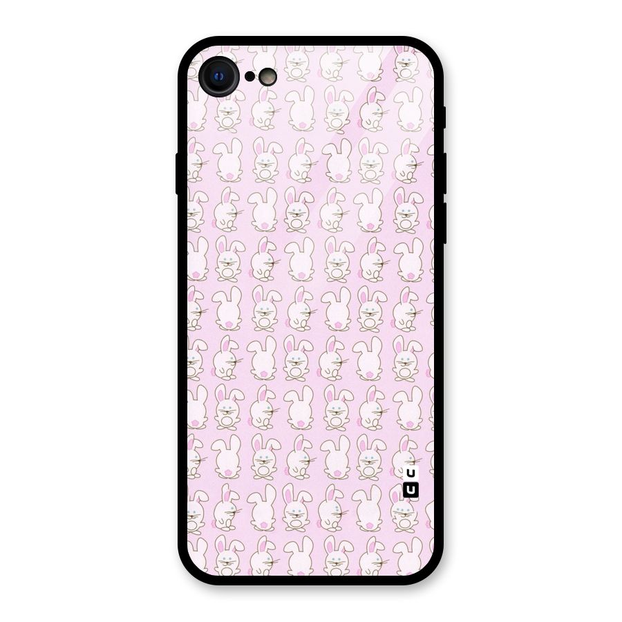 Bunny Cute Glass Back Case for iPhone 7