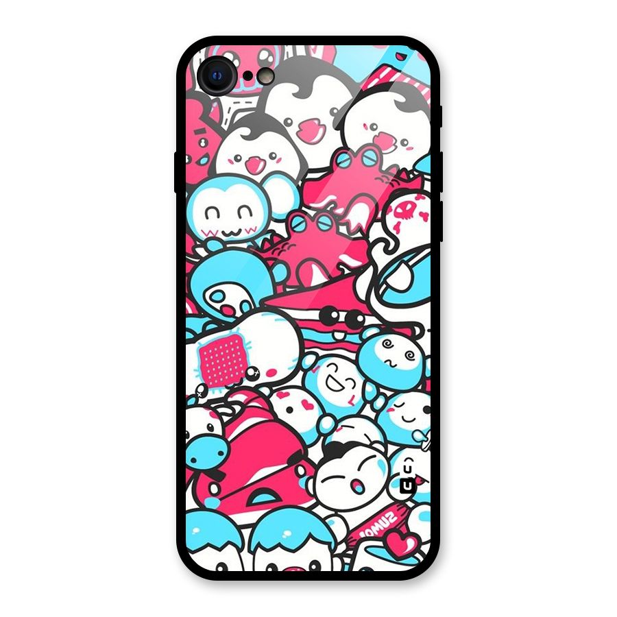 Bunny Quirk Glass Back Case for iPhone 7