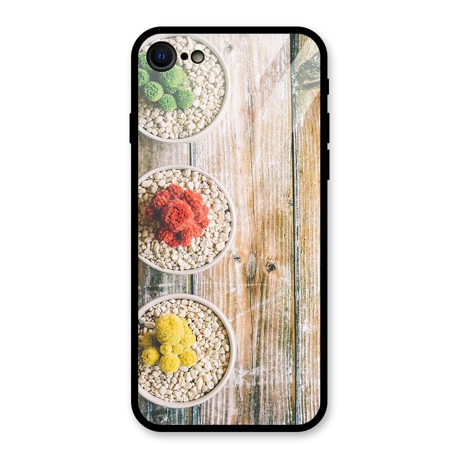 Cacti Decor Glass Back Case for iPhone 7