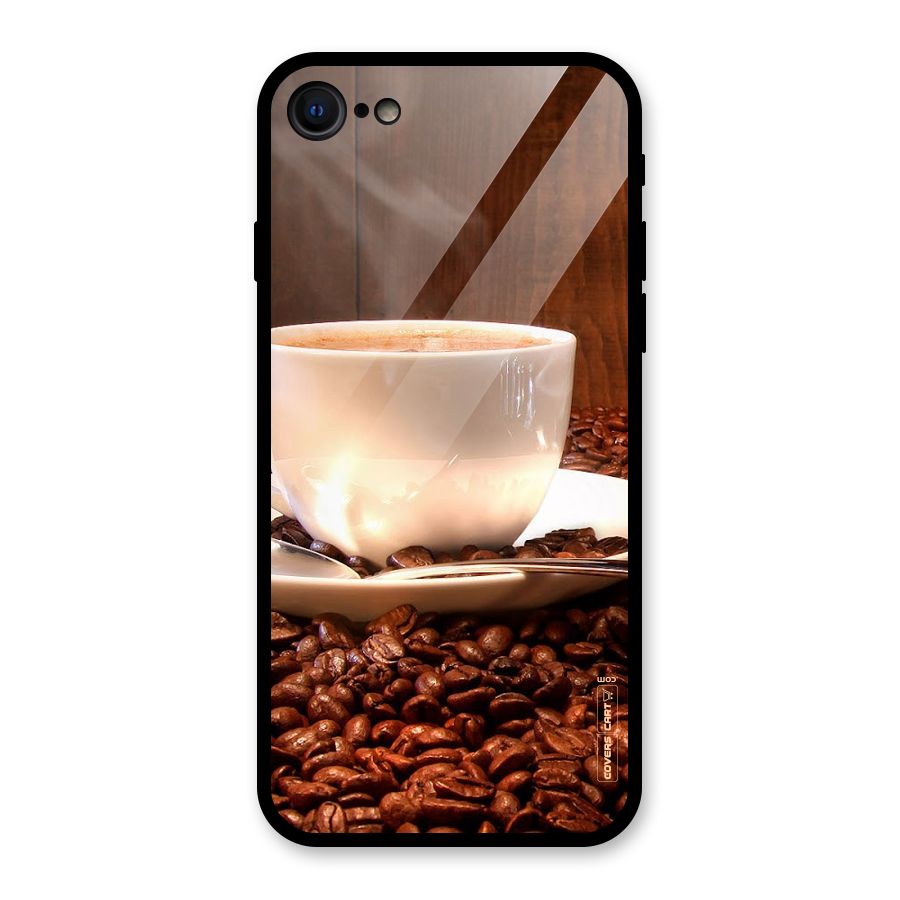 Caffeine Beans Glass Back Case for iPhone 7