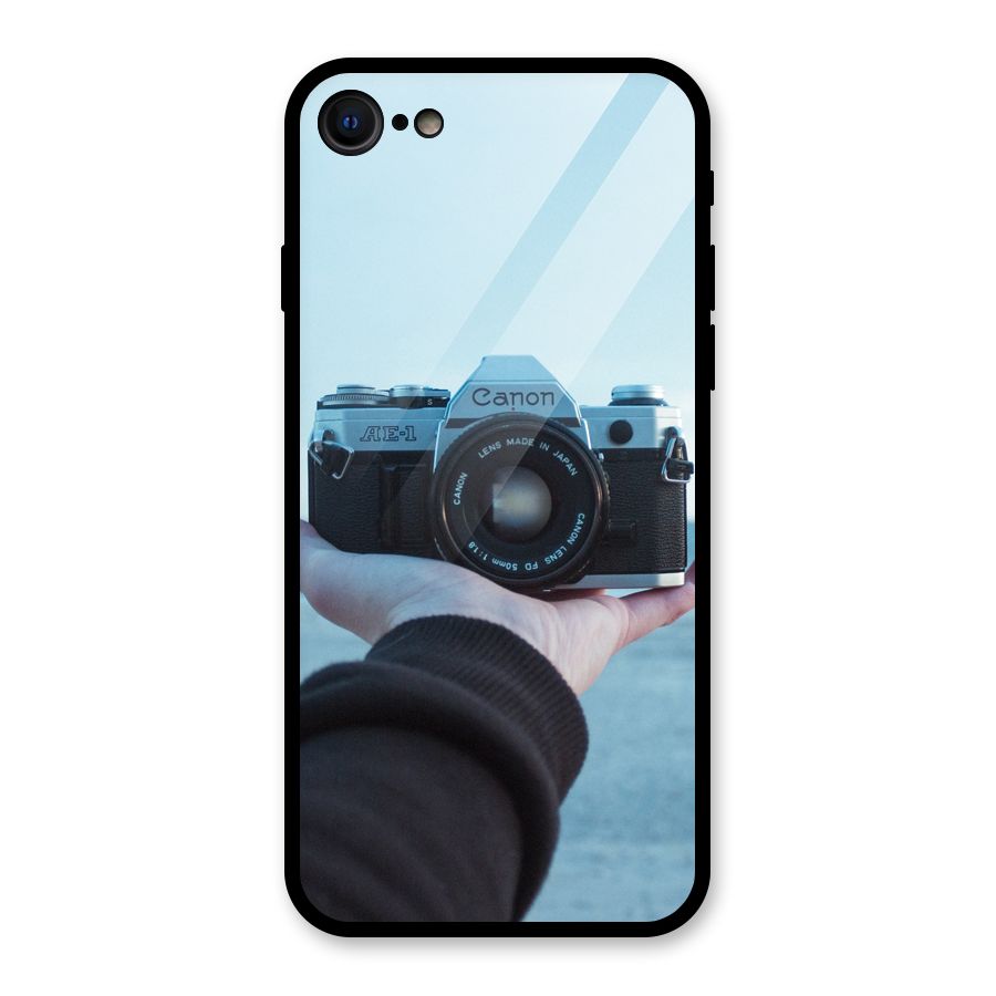 Camera in Hand Glass Back Case for iPhone 7