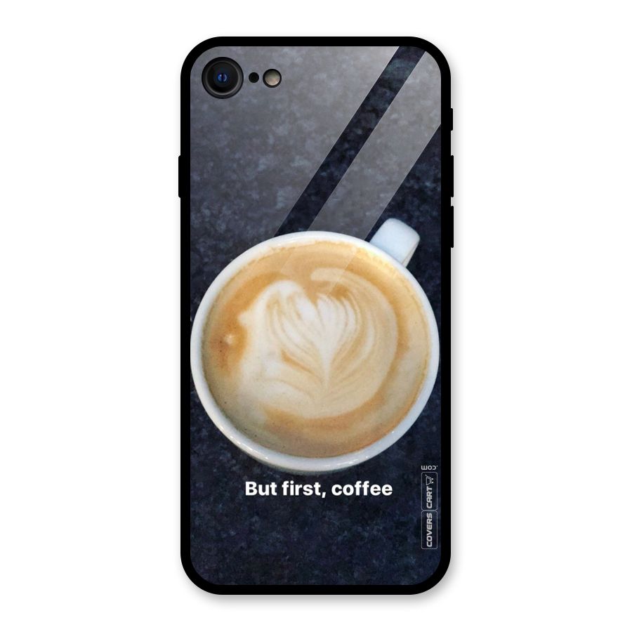 Cappuccino Coffee Glass Back Case for iPhone 7