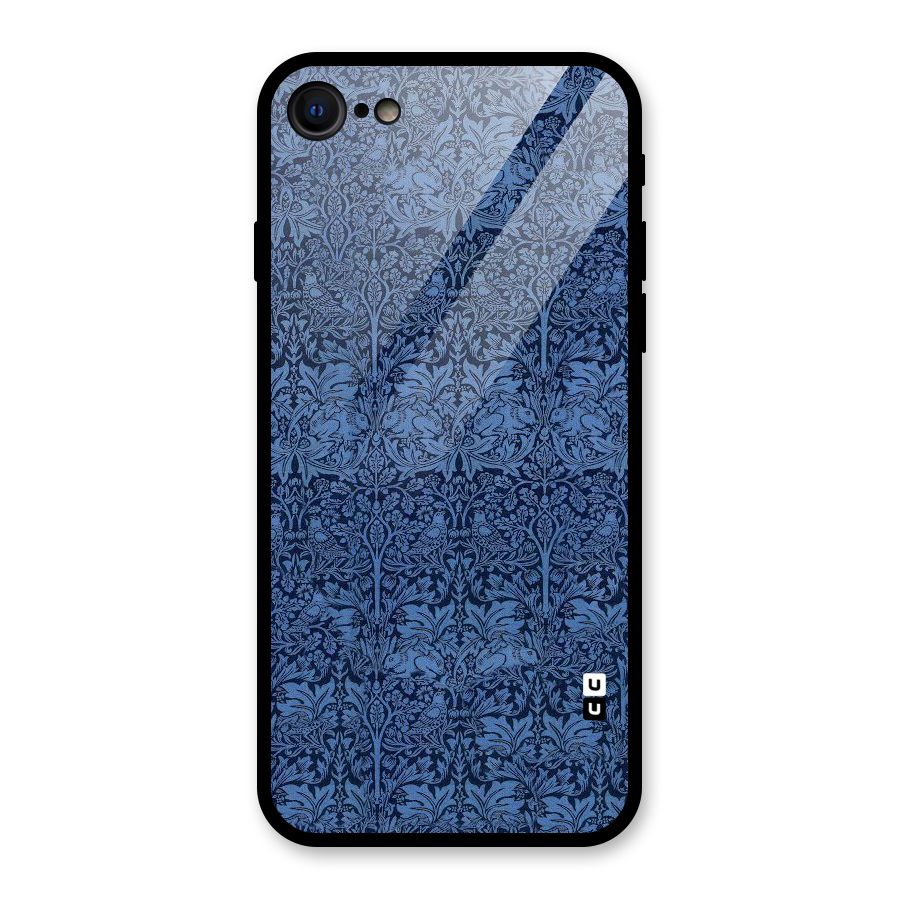 Carving Design Glass Back Case for iPhone 7