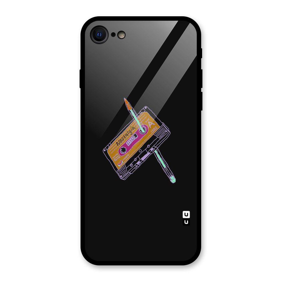 Casette Nostalgia Glass Back Case for iPhone 7