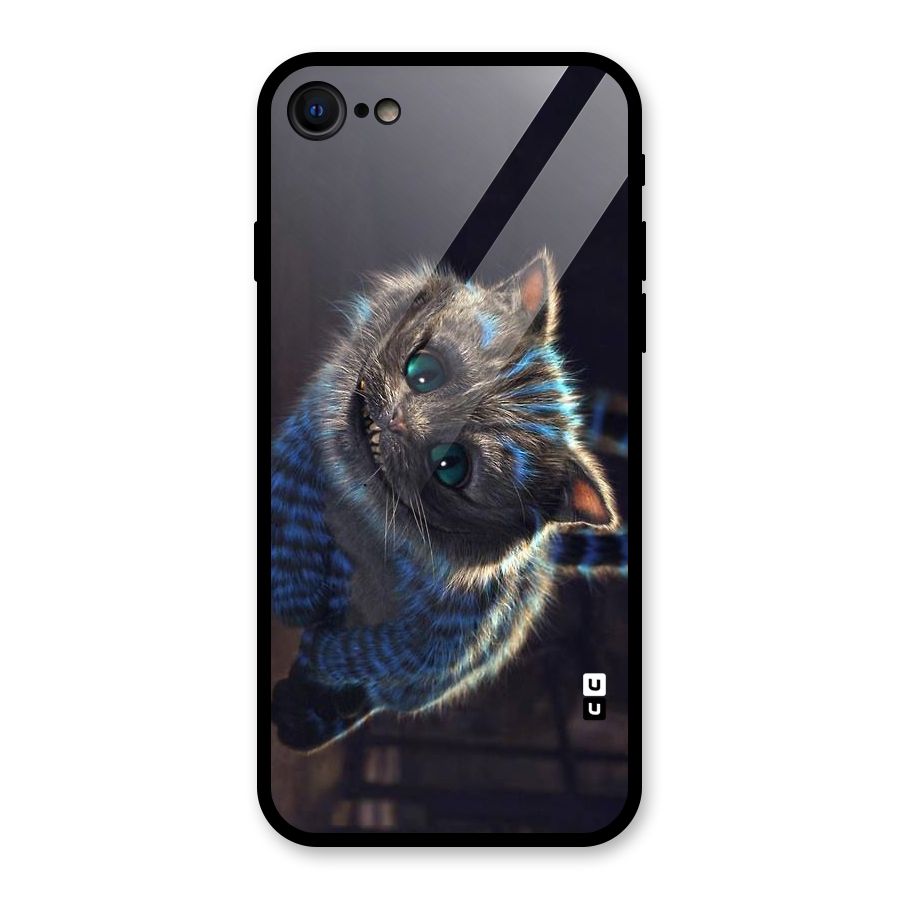 Cat Smile Glass Back Case for iPhone 7