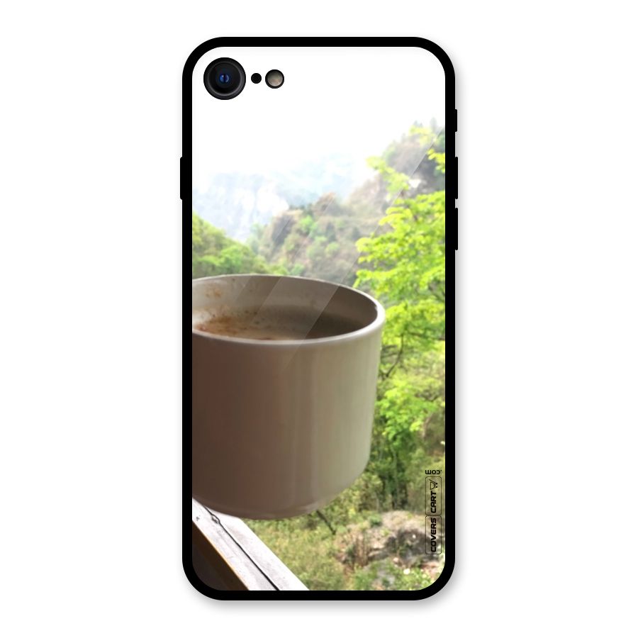 Chai With Mountain View Glass Back Case for iPhone 7