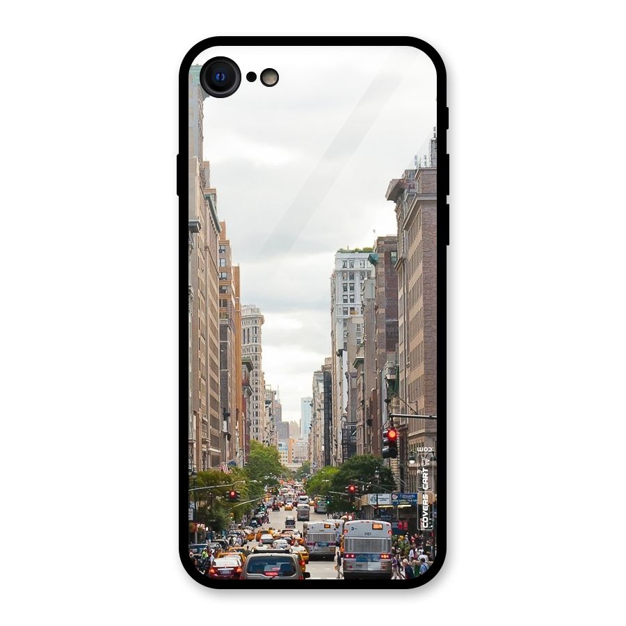 City Street View Glass Back Case for iPhone 7