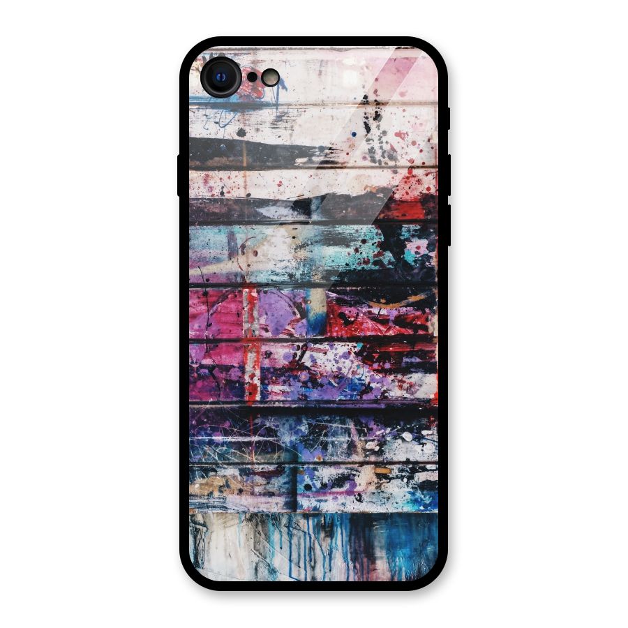 Classic Art Splash Glass Back Case for iPhone 7