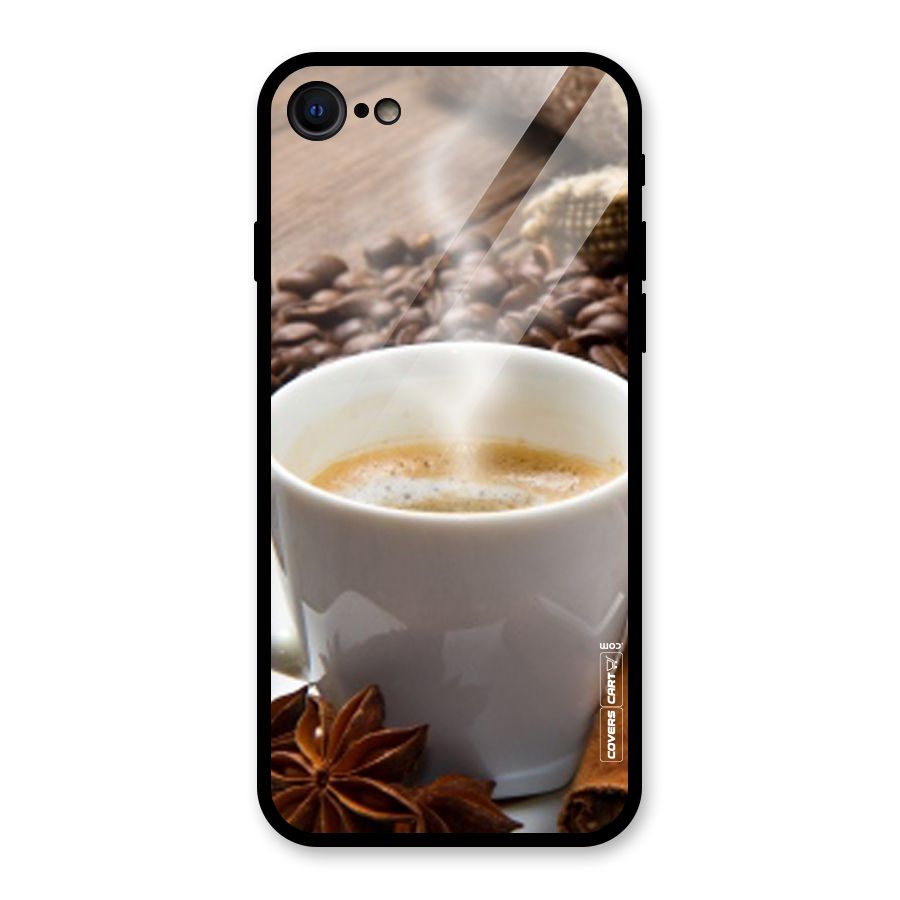 Classic Coffee Beans Glass Back Case for iPhone 7