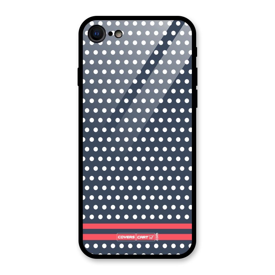 Classic Polka Dots Glass Back Case for iPhone 7