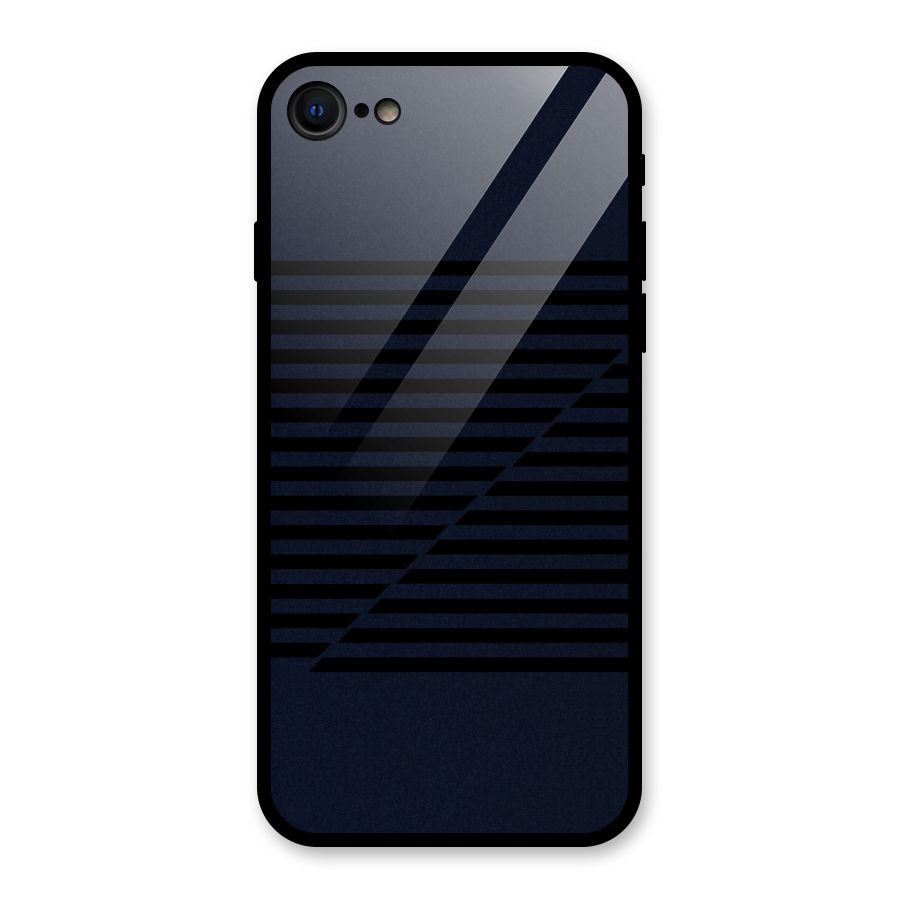 Classic Stripes Cut Glass Back Case for iPhone 7