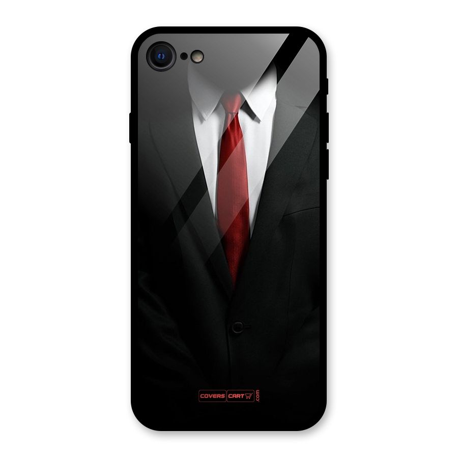 Classic Suit Glass Back Case for iPhone 7