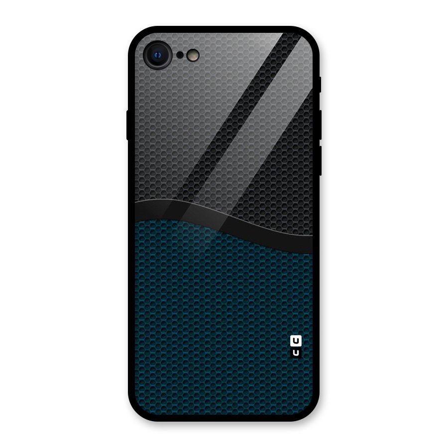 Classy Rugged Bicolor Glass Back Case for iPhone 7