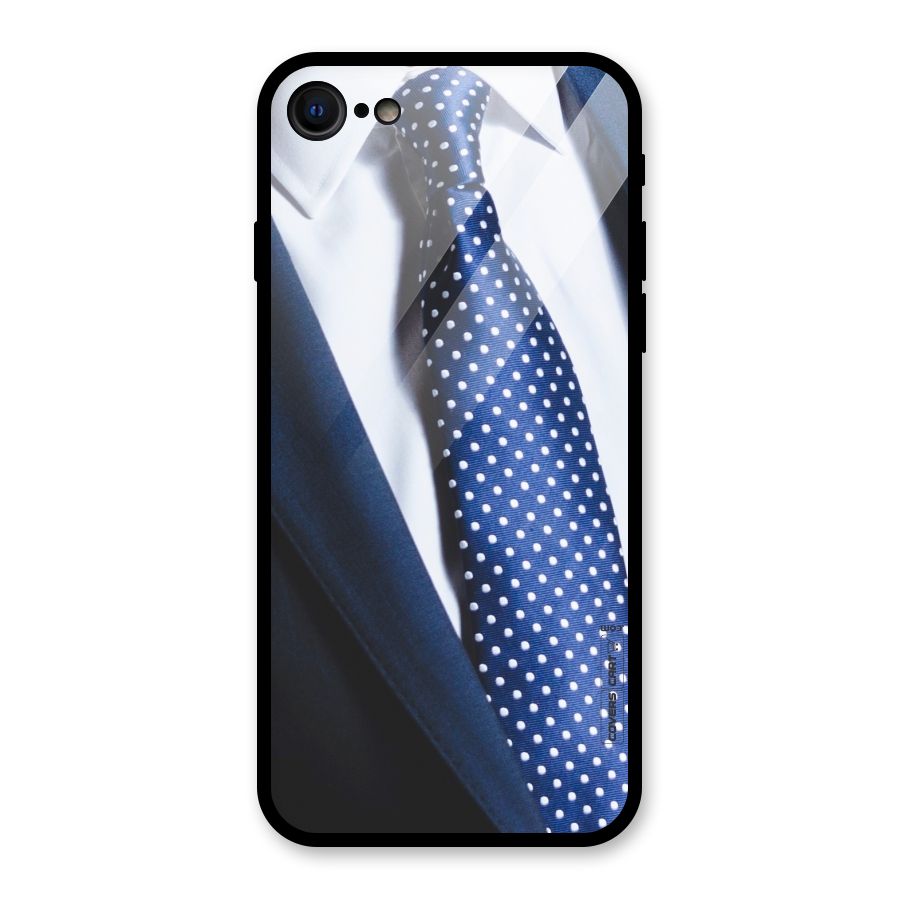 Classy Tie Glass Back Case for iPhone 7