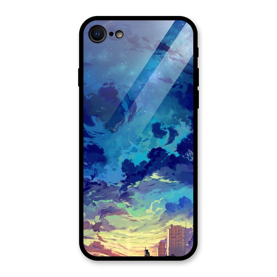 Cloud Art Glass Back Case for iPhone 7