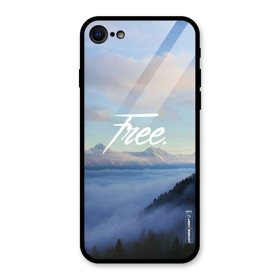 Cloudy Free Glass Back Case for iPhone 7
