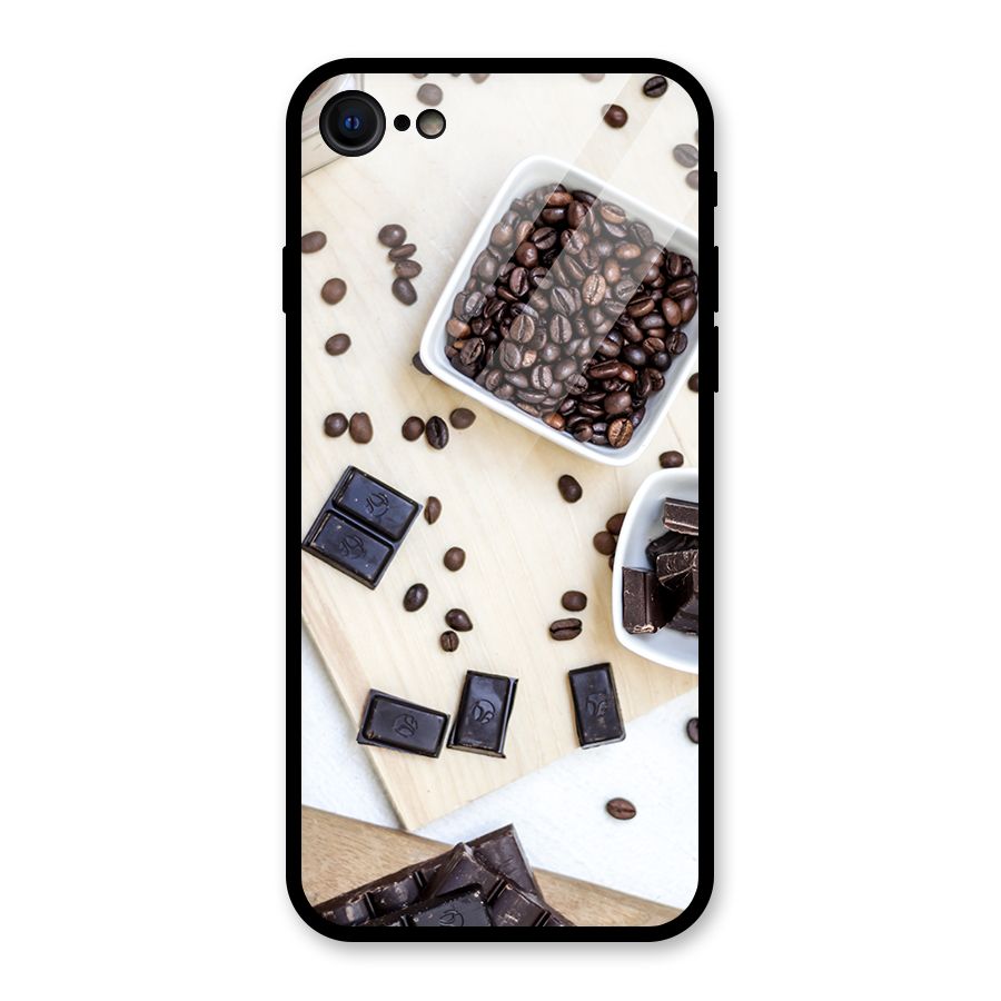 Coffee Beans and Chocolate Glass Back Case for iPhone 7