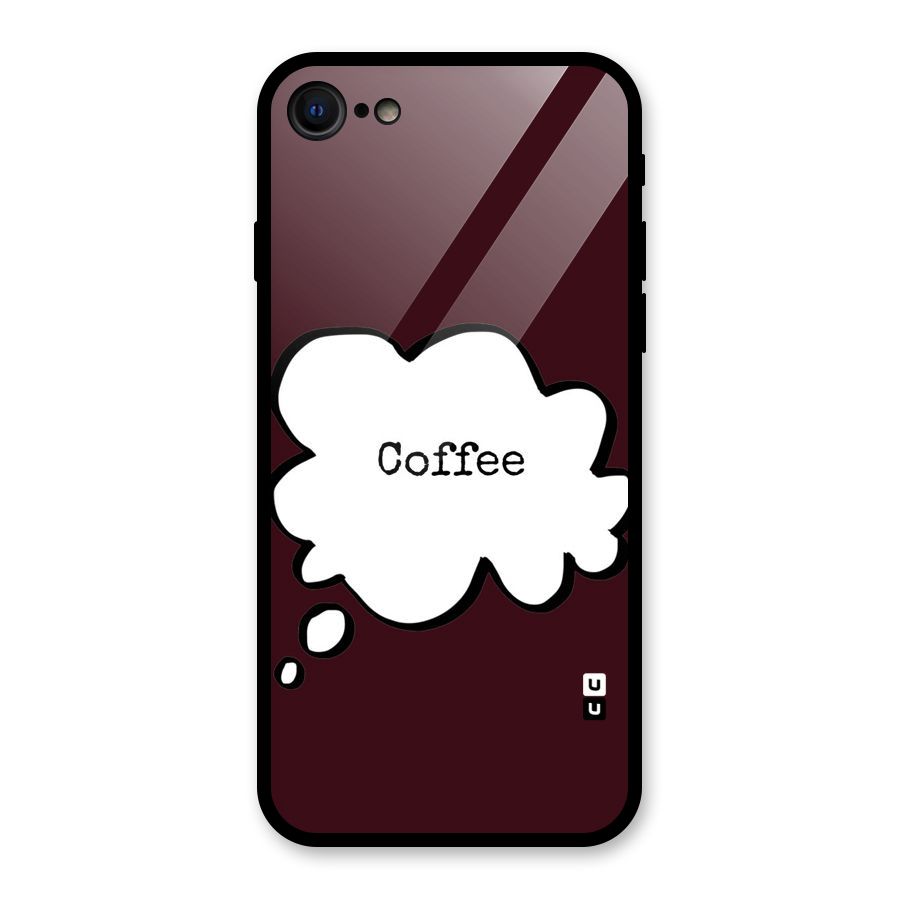 Coffee Bubble Glass Back Case for iPhone 7