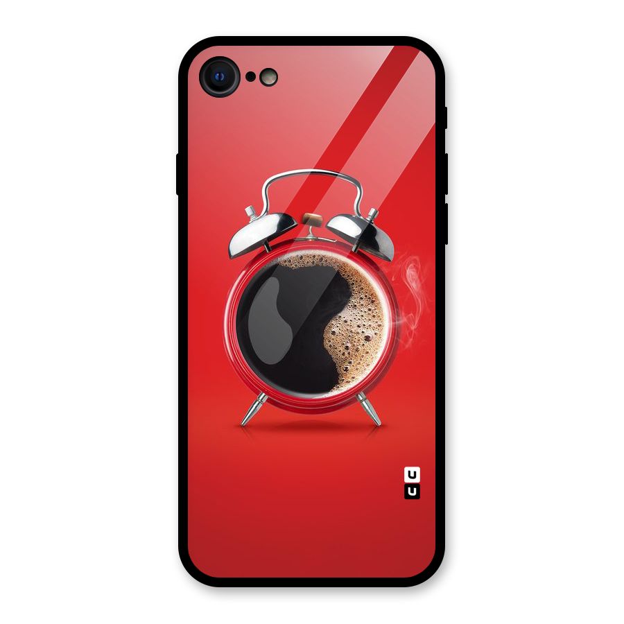 Coffee Clock Glass Back Case for iPhone 7