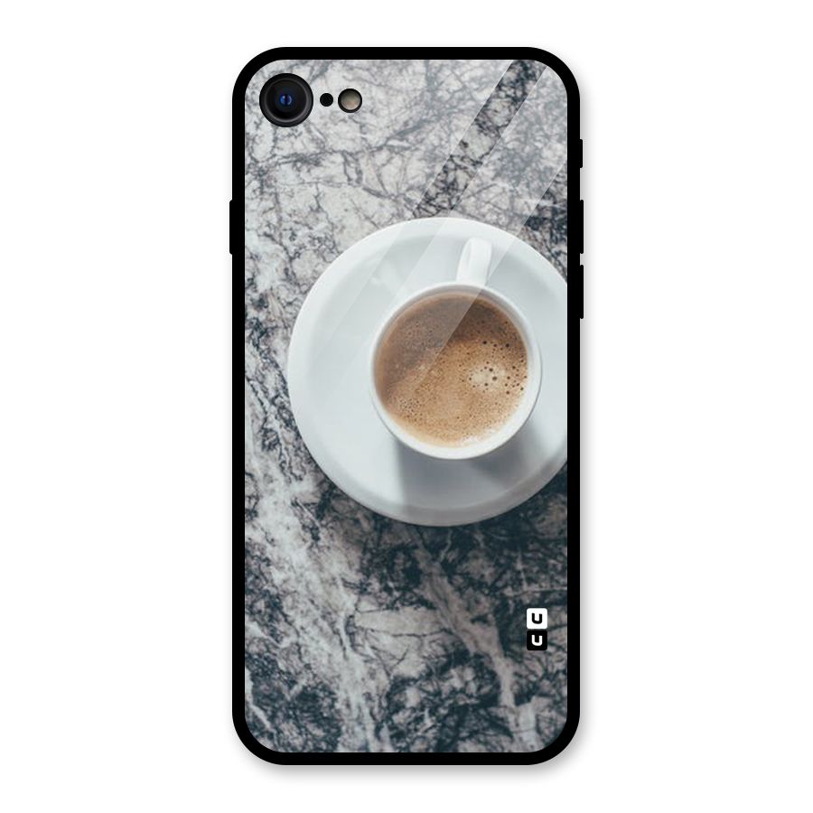 Coffee On Marble Glass Back Case for iPhone 7