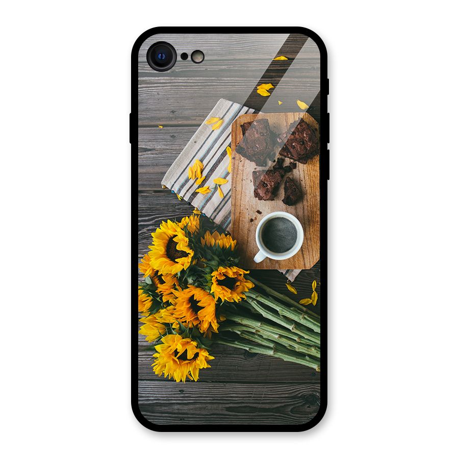 Coffee and Flowers Glass Back Case for iPhone 7