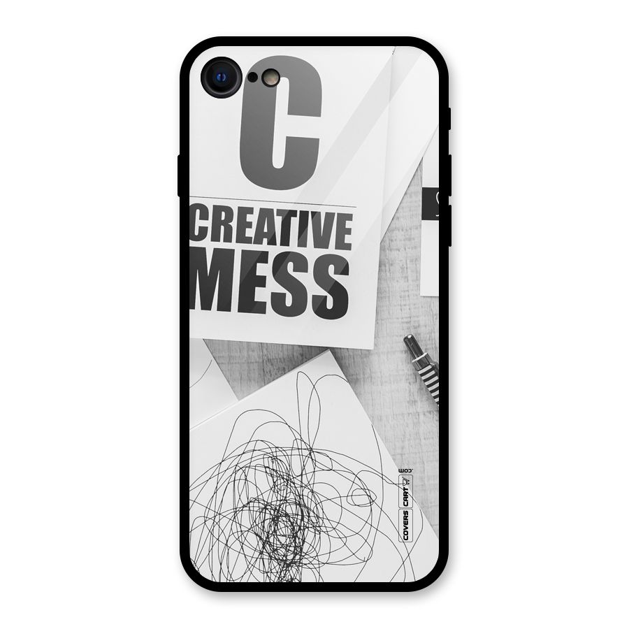 Creative Mess Glass Back Case for iPhone 7