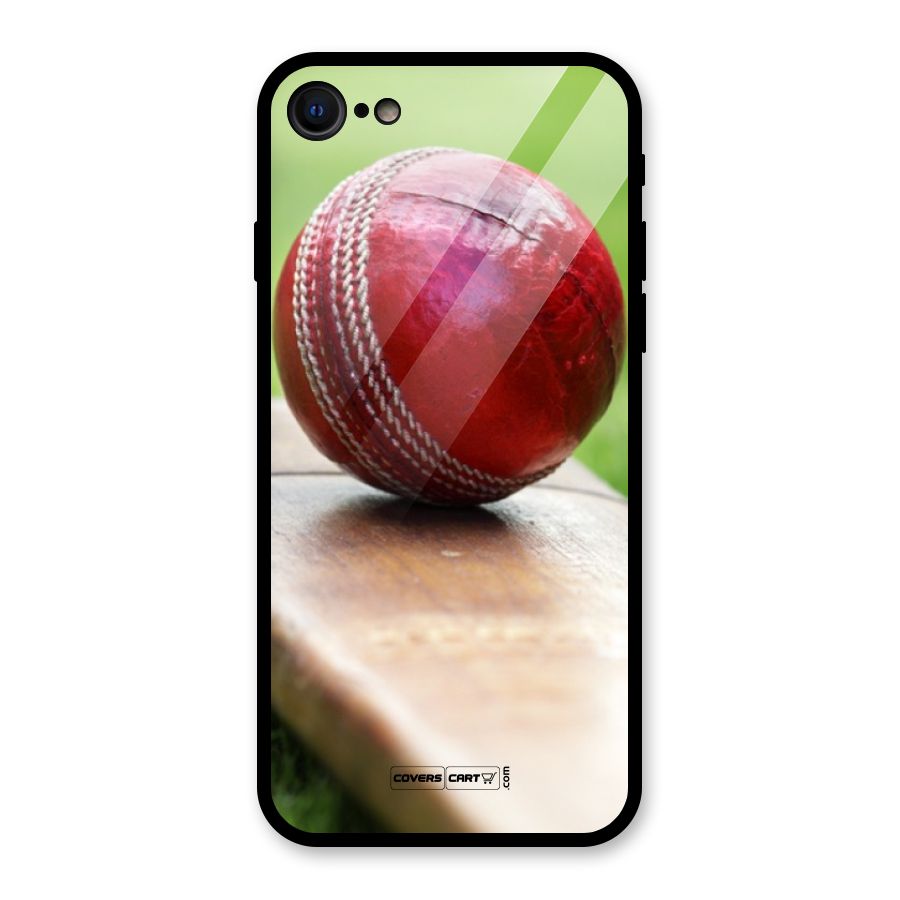 Cricket Bat Ball Glass Back Case for iPhone 7