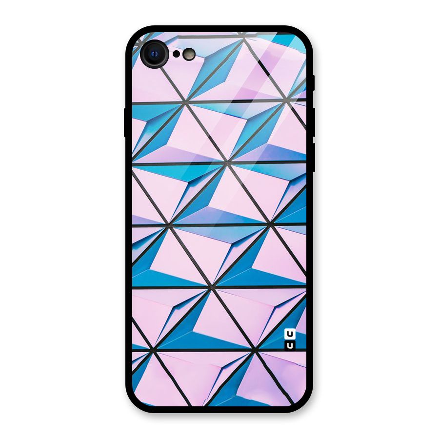 Crystal Abstract Glass Back Case for iPhone 7