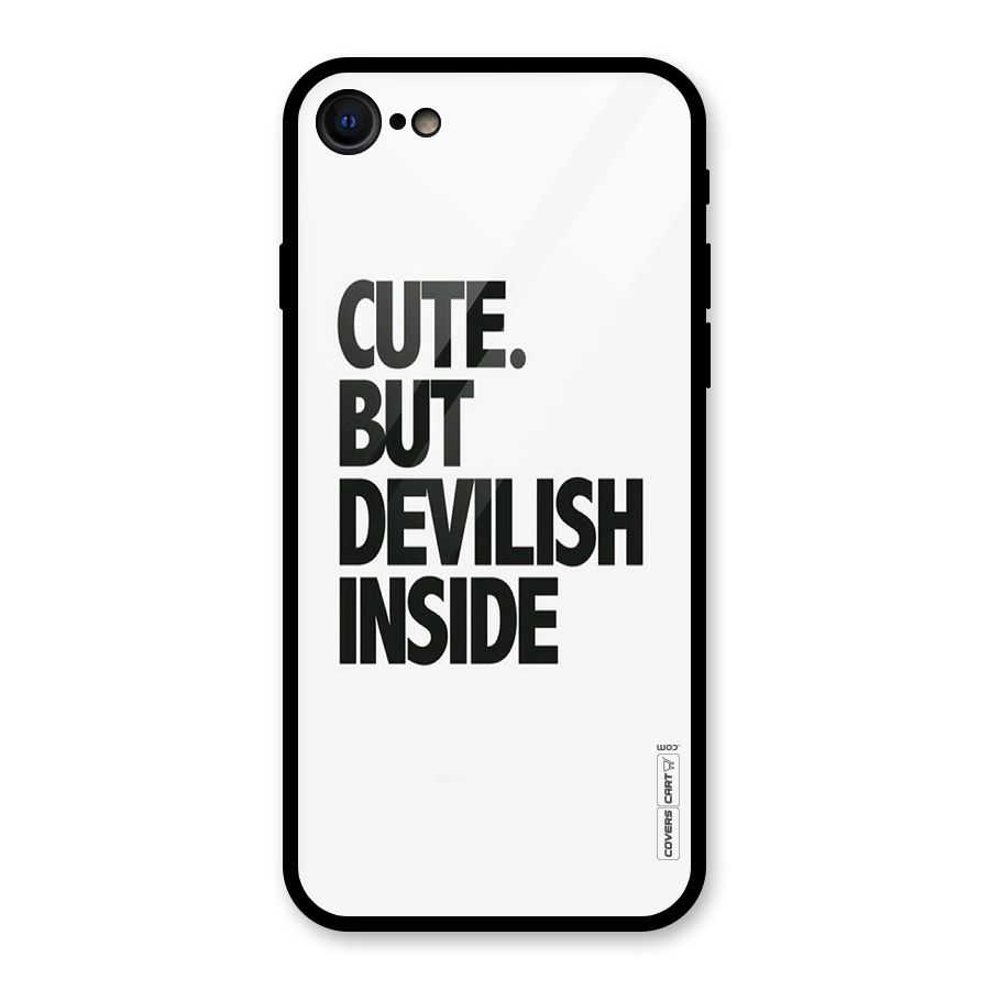 Cute But Devil Glass Back Case for iPhone 7