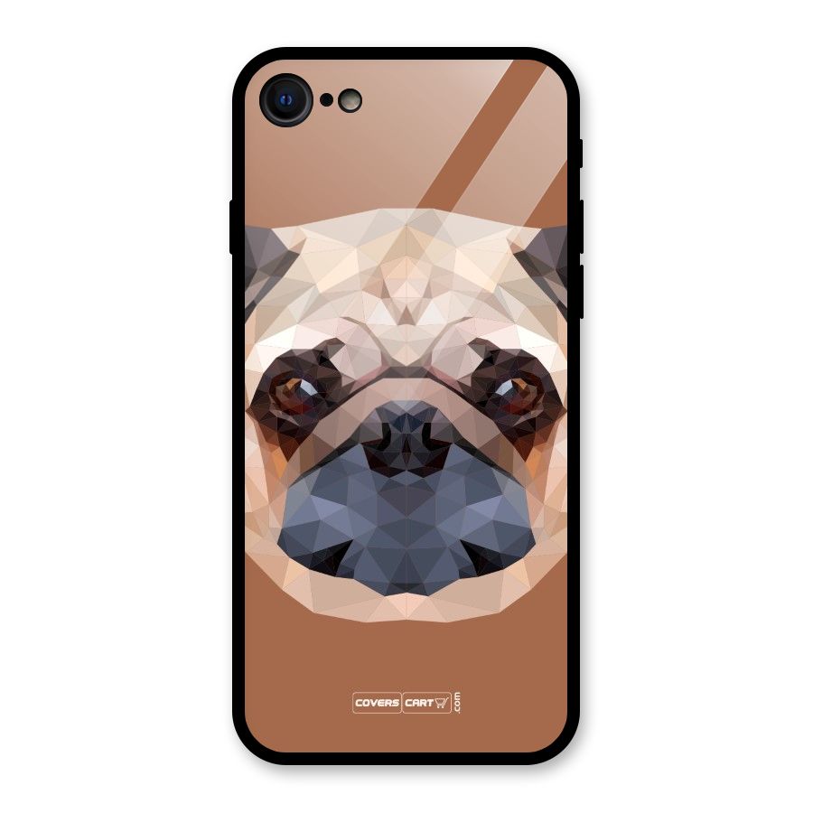 Cute Pug Glass Back Case for iPhone 7