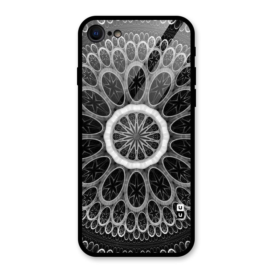 Dark Pattern Art Glass Back Case for iPhone 7