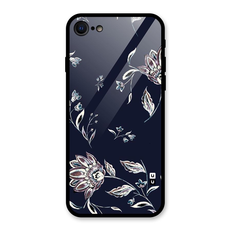 Dark Petals Glass Back Case for iPhone 7