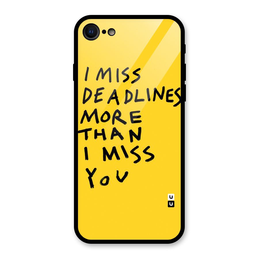 Deadlines Glass Back Case for iPhone 7