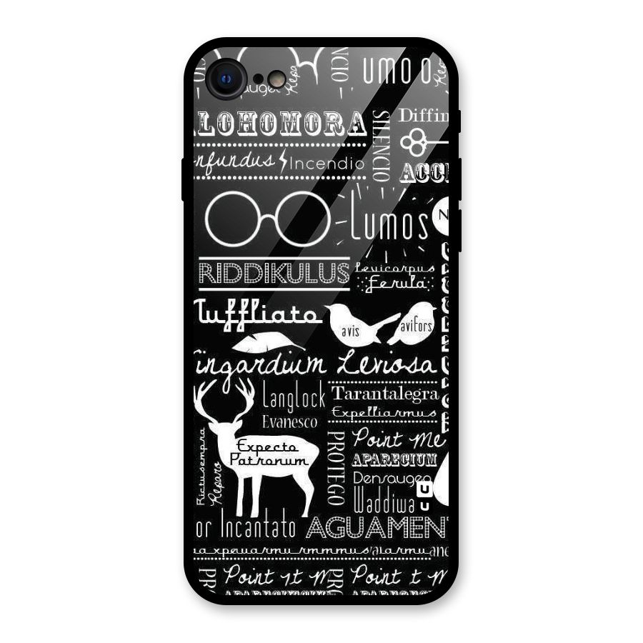 Deer Key Spell Glass Back Case for iPhone 7