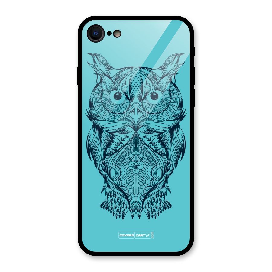 Designer Owl Glass Back Case for iPhone 7