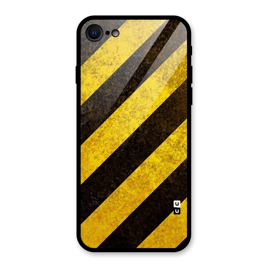 Diagonal Road Pattern Glass Back Case for iPhone 7