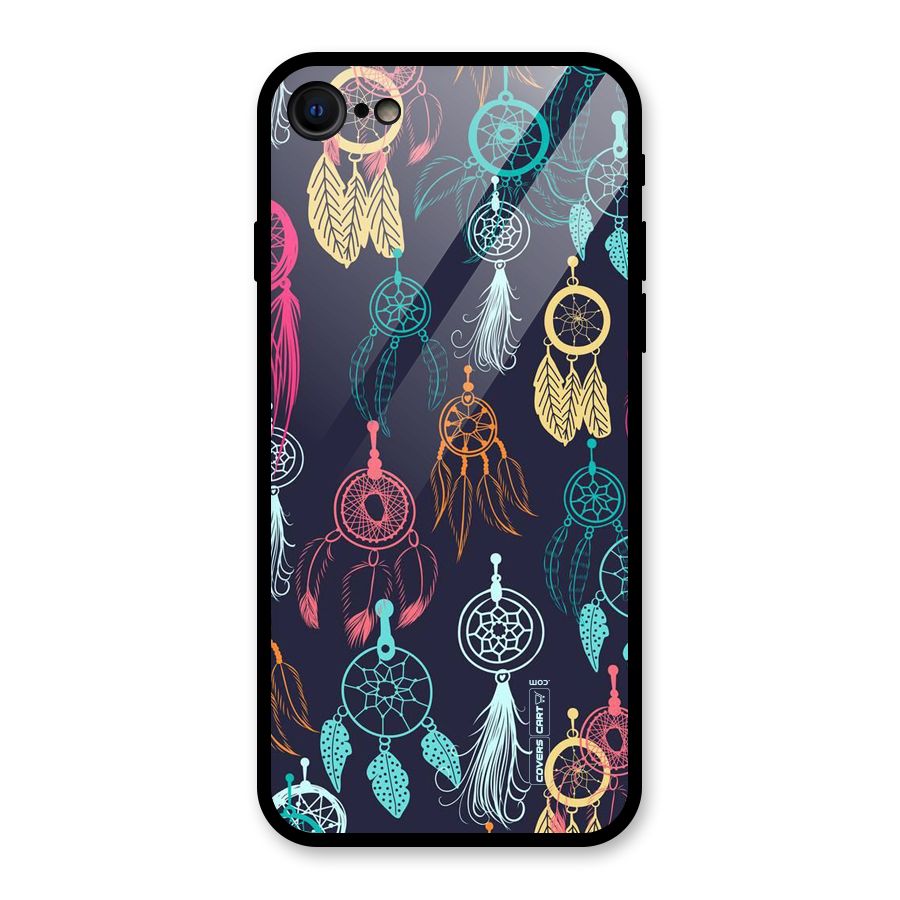 Dream Catcher Pattern Glass Back Case for iPhone 7