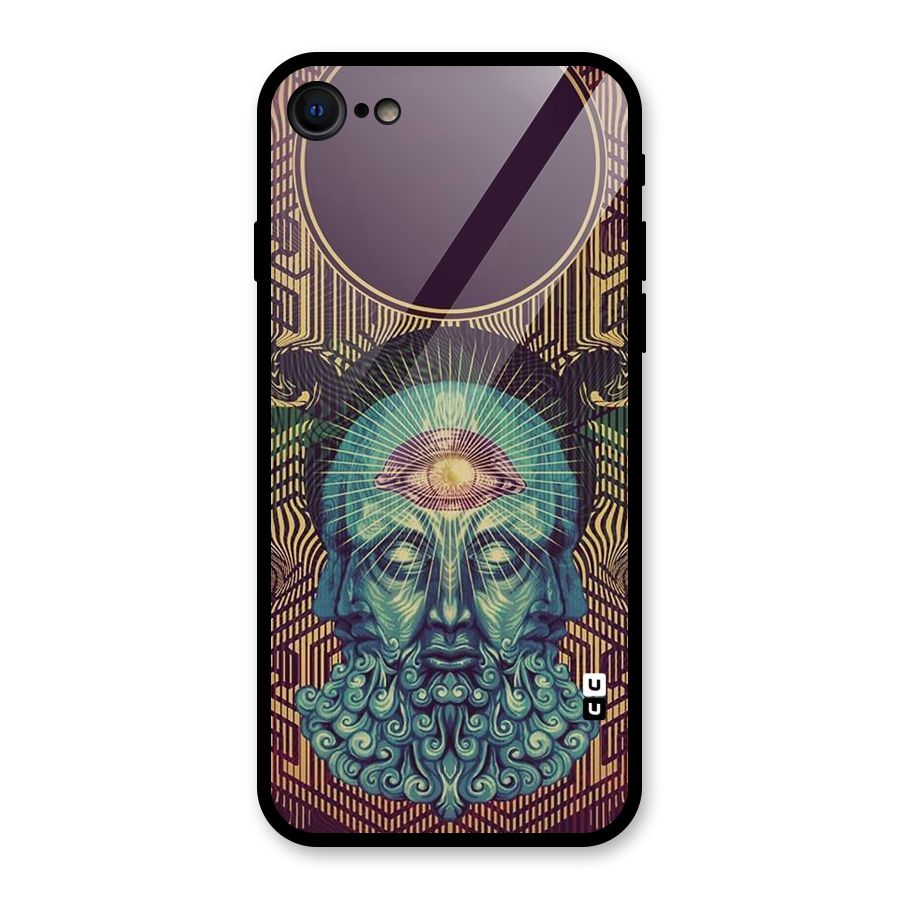 Eye Design Glass Back Case for iPhone 7