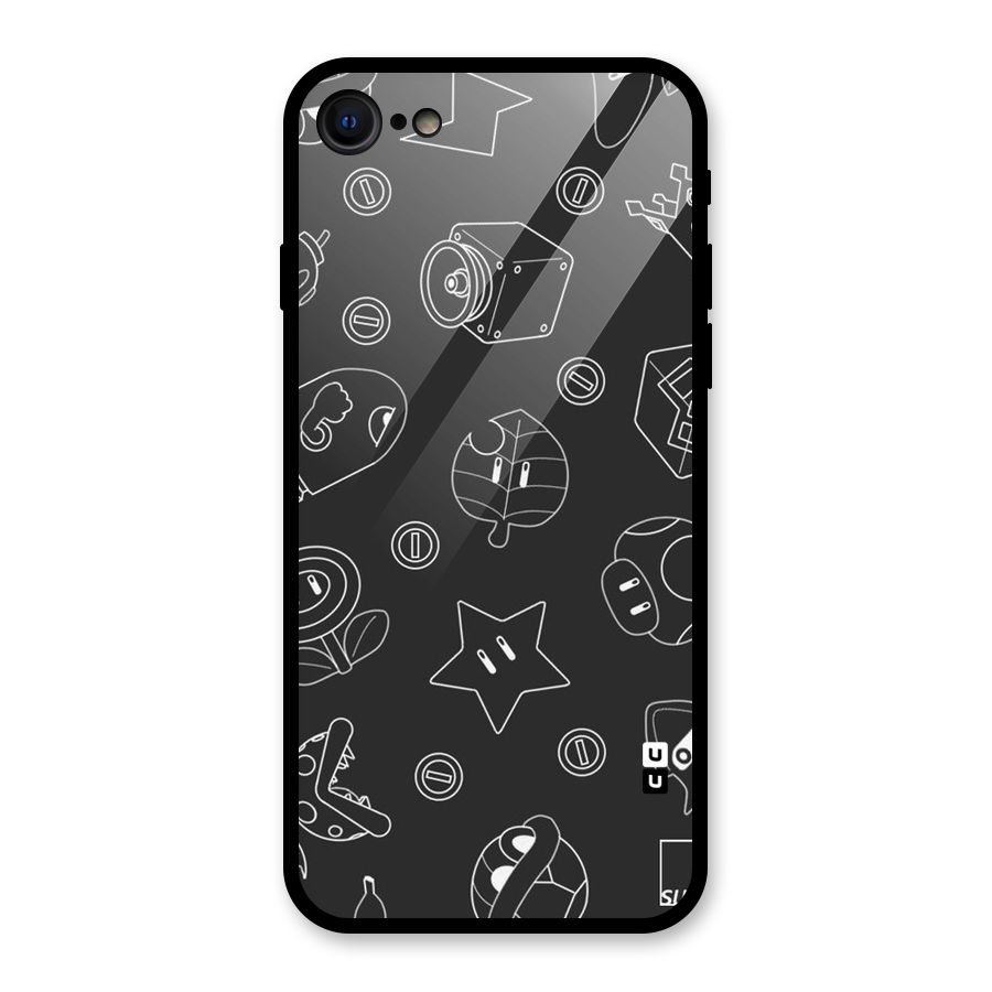 Face Mishchief Glass Back Case for iPhone 7